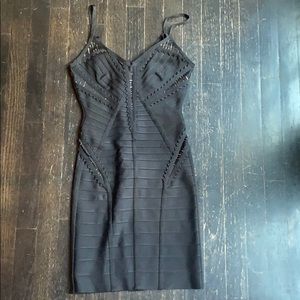 Herve Leger Black Mini Dress